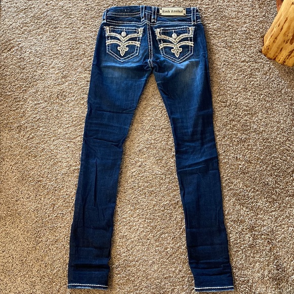 Rock Revival Jeans, Like new, size 26 waist, regular length, medium to dark wash - Picture 2 of 6